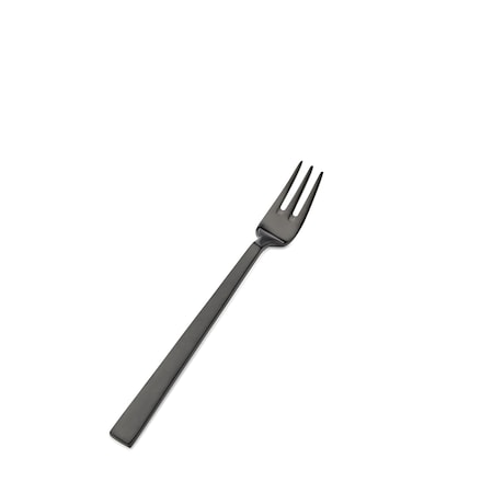 Bon Chef Roman, Oyster/Cocktail Fork, Matte Finish, 18/10, 6.25" - Black Matte , set of 12 S3708BM